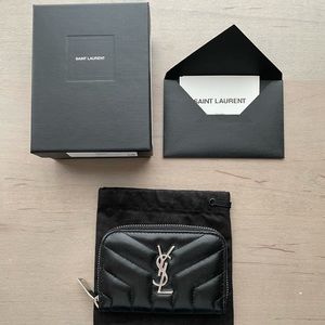 Saint Laurent Monogram LouLou Zipped Coin Purse